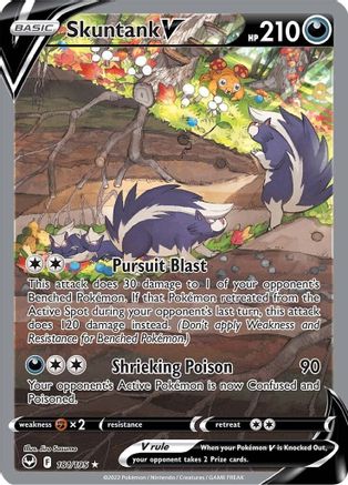 Skuntank V (181/195) [Sword & Shield: Silver Tempest] - Trinity Hobby