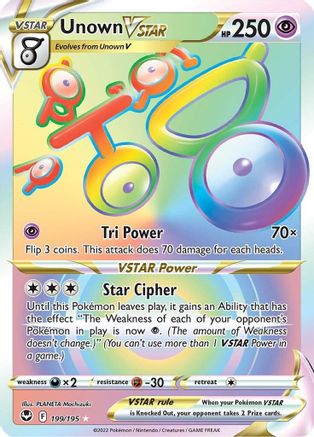 Unown VSTAR (199/195) [Sword & Shield: Silver Tempest] - Trinity Hobby