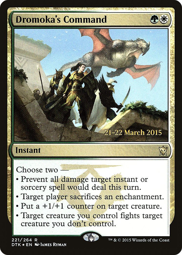 Commandement de Dromoka [Promotions avant-première de Dragons of Tarkir] 