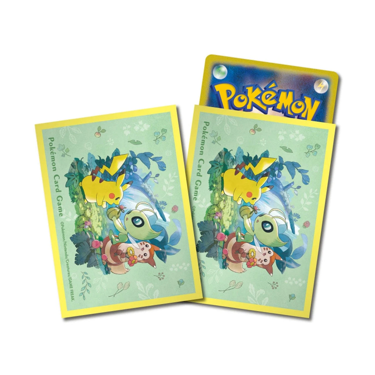 Card Sleeves - Gift From The Forest Yellow (64-Pack) (Pokemon Center Japan Exclusive)