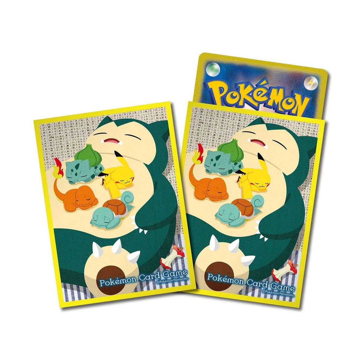 Card Sleeves - Snorlax Yellow (64-Pack) (Pokemon Center Japan Exclusive)