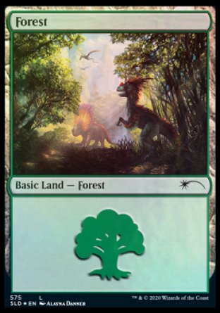 Forest (Dinosaurs) (575) [Secret Lair Drop Promos] - Trinity Hobby