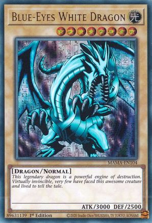 Blue-Eyes White Dragon [MAMA-EN104] Ultra Pharaoh's Rare - Trinity Hobby