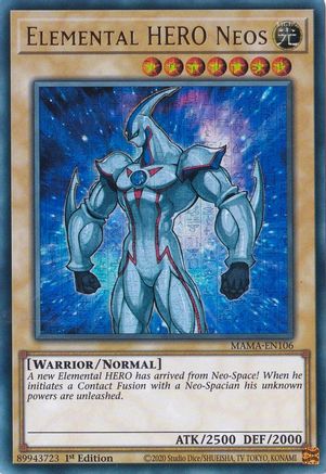 Elemental HERO Neos [MAMA-EN106] Ultra Pharaoh's Rare - Trinity Hobby