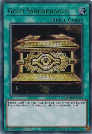 Gold Sarcophagus [MAMA-EN110] Ultra Pharaoh's Rare - Trinity Hobby