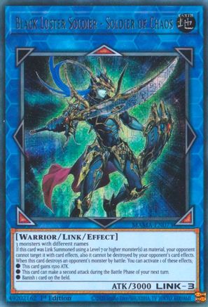 Black Luster Soldier - Soldier of Chaos [MAMA-EN073] Ultra Pharaoh's Rare - Trinity Hobby