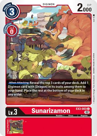 Sunarizamon [EX3-003] [Draconic Roar] - Trinity Hobby