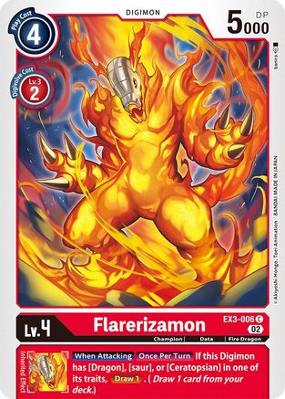 Flarerizamon [EX3-006] [Draconic Roar] - Trinity Hobby