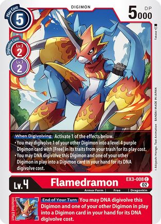 Flamedramon [EX3-008] [Draconic Roar] - Trinity Hobby