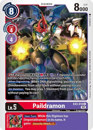 Paildramon [EX3-010] [Draconic Roar] - Trinity Hobby