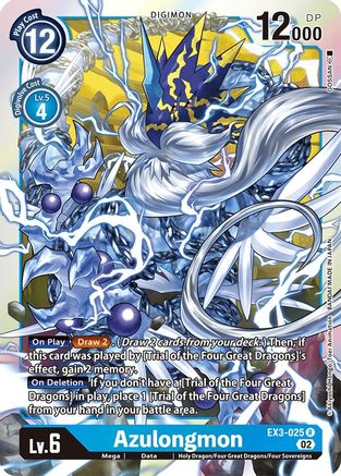 Azulongmon [EX3-025] [Draconic Roar] - Trinity Hobby