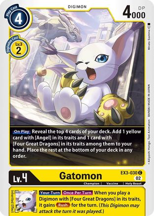 Gatomon [EX3-030] [Draconic Roar] - Trinity Hobby