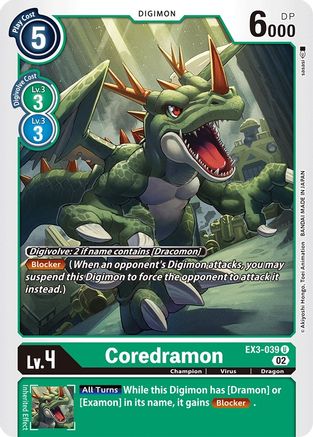 Coredramon [EX3-039] [Draconic Roar] - Trinity Hobby