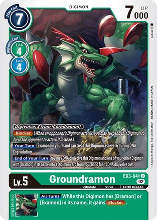 Groundramon [EX3-041] [Draconic Roar] - Trinity Hobby