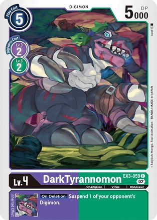 DarkTyrannomon [EX3-059] [Draconic Roar] - Trinity Hobby