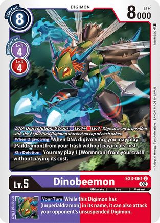 Dinobeemon [EX3-061] [Draconic Roar] - Trinity Hobby
