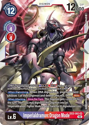 Imperialdramon: Dragon Mode [EX3-063] [Draconic Roar] - Trinity Hobby