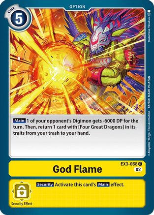 God Flame [EX3-068] [Draconic Roar] - Trinity Hobby
