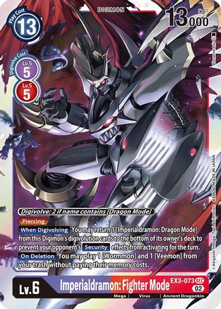 Imperialdramon: Fighter Mode [EX3-073] [Draconic Roar] - Trinity Hobby
