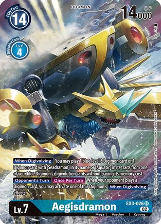 Aegisdramon [EX3-026] (Alternate Art) [Draconic Roar] - Trinity Hobby