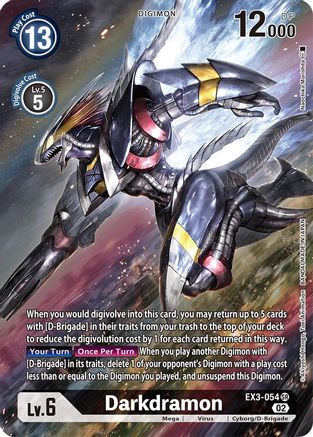 Darkdramon [EX3-054] (Alternate Art) [Draconic Roar] - Trinity Hobby