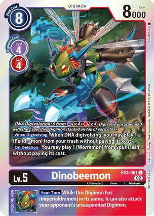 Dinobeemon [EX3-061] (Alternate Art) [Draconic Roar] - Trinity Hobby