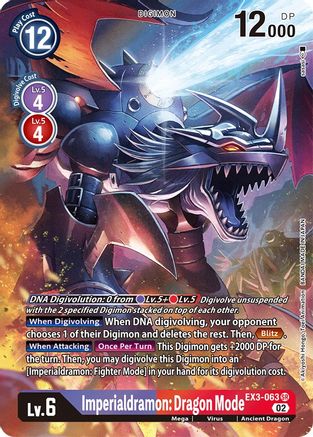 Imperialdramon: Dragon Mode [EX3-063] (Alternate Art) [Draconic Roar] - Trinity Hobby
