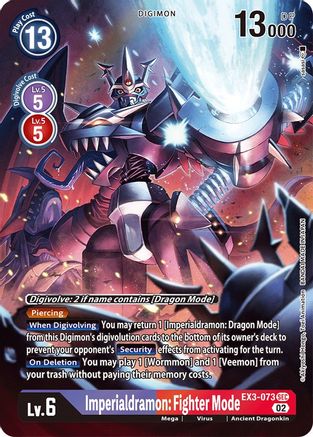 Imperialdramon: Fighter Mode [EX3-073] (Alternate Art) [Draconic Roar] - Trinity Hobby