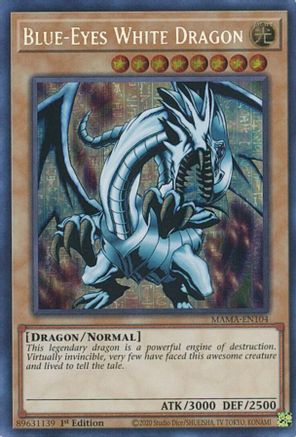 Blue-Eyes White Dragon [MAMA-EN104] Secret Pharaoh's Rare - Trinity Hobby