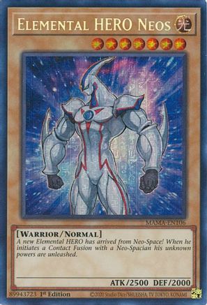 Elemental HERO Neos [MAMA-EN106] Secret Pharaoh's Rare - Trinity Hobby