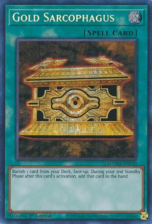 Gold Sarcophagus [MAMA-EN110] Secret Pharaoh's Rare - Trinity Hobby