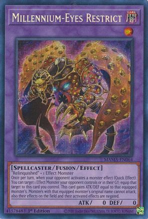 Millennium-Eyes Restrict [MAMA-EN064] Secret Pharaoh's Rare - Trinity Hobby
