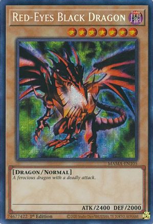 Red-Eyes Black Dragon [MAMA-EN105] Secret Pharaoh's Rare - Trinity Hobby