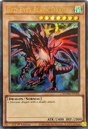 Red-Eyes Black Dragon [MAMA-EN105] Ultra Pharaoh's Rare - Trinity Hobby