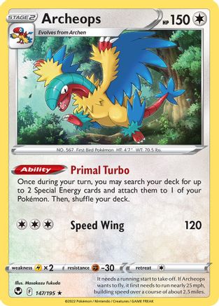 Archeops (147/195) (Theme Deck Exclusive) [Sword & Shield: Silver Tempest] - Trinity Hobby