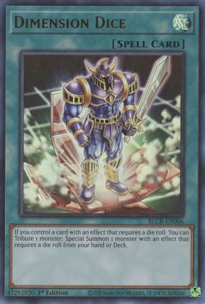 Dimension Dice [BLCR-EN006] Ultra Rare - Trinity Hobby