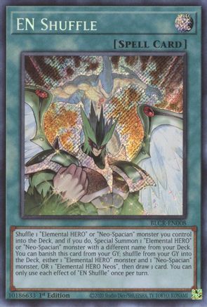 EN Shuffle [BLCR-EN008] Secret Rare - Trinity Hobby