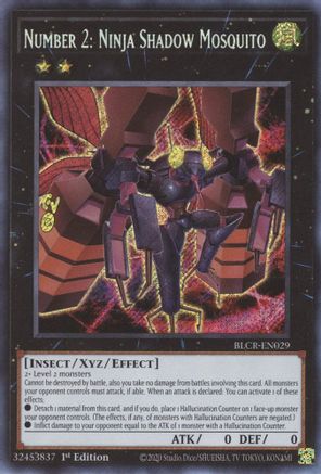 Number 2: Ninja Shadow Mosquito [BLCR-EN029] Secret Rare - Trinity Hobby