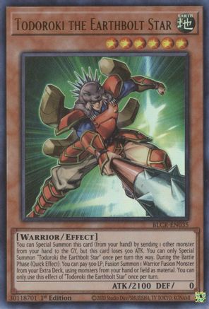 Todoroki the Earthbolt Star [BLCR-EN035] Ultra Rare - Trinity Hobby
