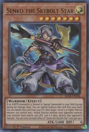 Senko the Skybolt Star [BLCR-EN036] Ultra Rare - Trinity Hobby