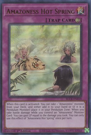 Amazoness Hot Spring [BLCR-EN039] Ultra Rare - Trinity Hobby