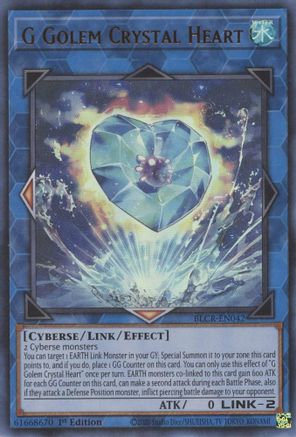 G Golem Crystal Heart [BLCR-EN042] Ultra Rare - Trinity Hobby