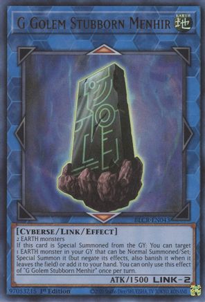 G Golem Stubborn Menhir [BLCR-EN043] Ultra Rare - Trinity Hobby