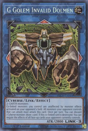 G Golem Invalid Dolmen [BLCR-EN044] Secret Rare - Trinity Hobby