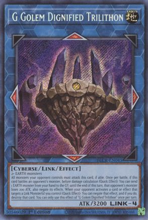 G Golem Dignified Trilithon [BLCR-EN045] Secret Rare - Trinity Hobby