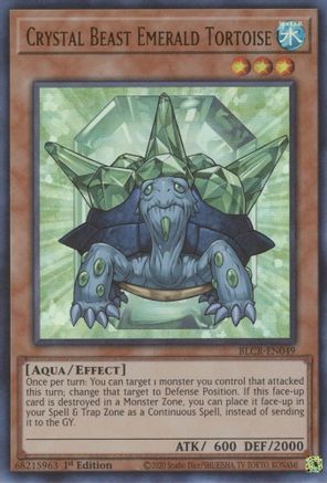 Crystal Beast Emerald Tortoise [BLCR-EN049] Ultra Rare - Trinity Hobby