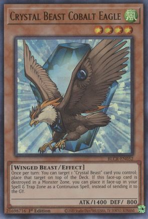 Crystal Beast Cobalt Eagle [BLCR-EN052] Ultra Rare - Trinity Hobby