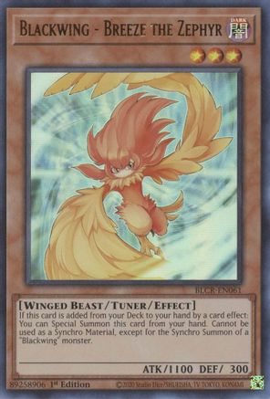 Blackwing - Breeze the Zephyr [BLCR-EN061] Ultra Rare - Trinity Hobby