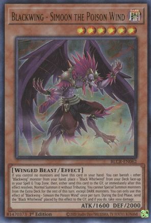 Blackwing - Simoon the Poison Wind [BLCR-EN062] Ultra Rare - Trinity Hobby