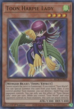 Toon Harpie Lady [BLCR-EN066] Ultra Rare - Trinity Hobby